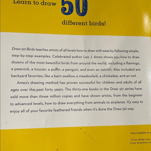 Draw 50 Birds | Lee J. Ames | Step-by-Step Drawing Guide | Softcover - Picture 6 of 8